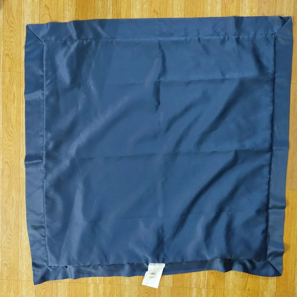 Z Gallerie EURO SHAM Solange Super Satiny Soft Feel Blue Zipper Closure